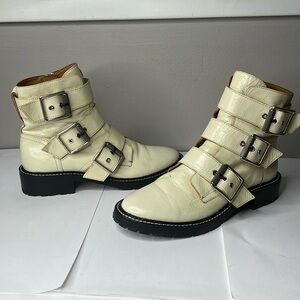Rag & Bone Sz 40 Canon Buckle Zip Lug Sole Boots